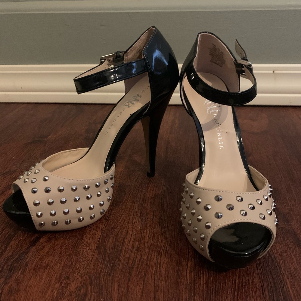 Studded high heels